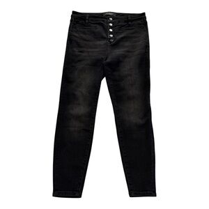Liverpool Abby Skinny Jeans Womens Size 10/30P Ankle Stretch Denim Black